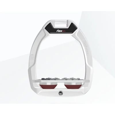 Veiligheidseisen voor paardrijden Plat Ultra Grip Wit/Grijs/Bordeaux Flex-On Safe-On