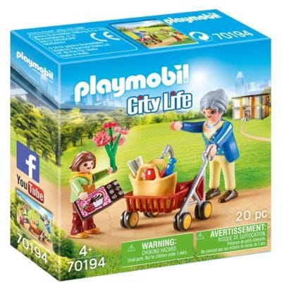 PLAYMOBIL City Life Oma met rollator - 70194