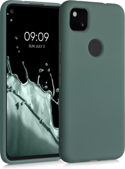 kwmobile telefoonhoesje geschikt voor Google Pixel 4a - Hoesje voor smartphone - Back cover in dennengroen