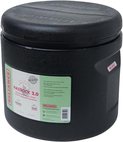 Draagbaar Toilet - Camping Toilet - Comfort Buiten - Lichtgewicht Ontwerp - 4 Gallon - Zwart