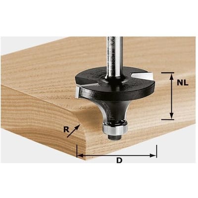 Festool HW S12 D63/32/R25 Afrondfrees - 491107