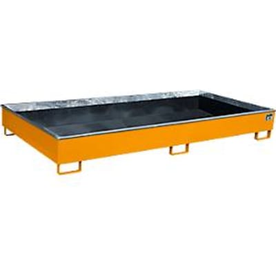 Bauer Etagebak RW 2700-2 PE, met PE inleg, L 2665 x B 1315 x H 305 mm, geel-oranje RAL 2000