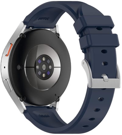 Siliconen bandje - geschikt voor Garmin Venu (2 Plus) / Venu SQ (2) / Vivomove (Style - Sport) / Vivoactive 3 / 5 / 6 / Forerunner 55 / 165 / 245 / 645 / 570 - 42mm - donkerblauw
