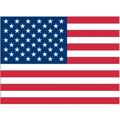 Vlag van USA/Amerika stickers - 7.5 x 10 cm - Binnen/buiten - voor supporters
