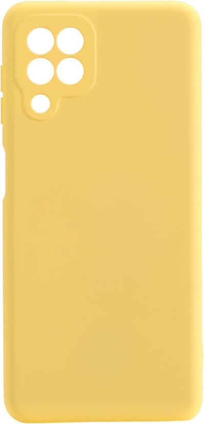 Shop4 - Geschikt voor Samsung Galaxy A22 4G Hoesje - Zachte Back Case TPU Siliconen Mat Geel