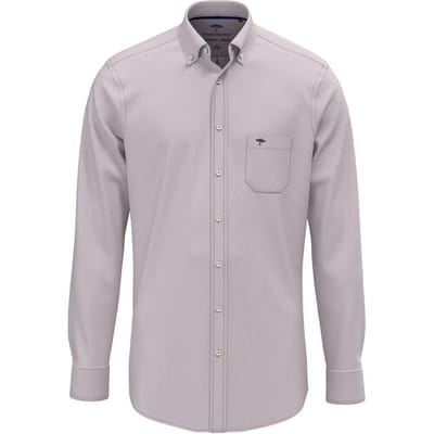 Fynch-Hatton Overhemd Solid Color Oxford Button-Down Deep Merlot / male