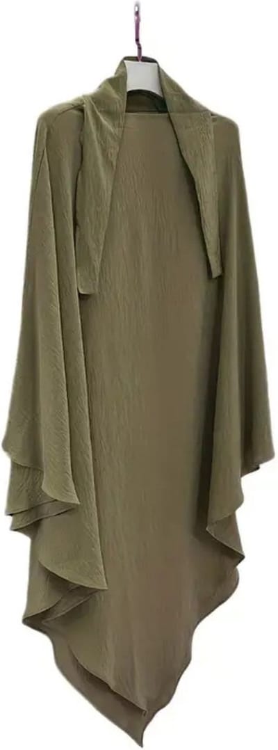 Bovista Hoofddoek - Hijab - Dames - Abaya - Sjaal - Islamitische Kleding - Moslim Kleding - Alhamdulillah - Legergroen