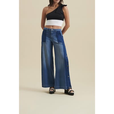 Anne Fontaine Xori Black/white Size: 36 | Wide-Leg & Flared Pants Outlet | Dames | Blauw
