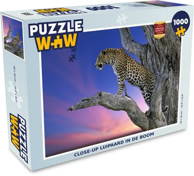 Puzzel Luipaard - Boom - Tak - Legpuzzel - Puzzel 1000 stukjes volwassenen