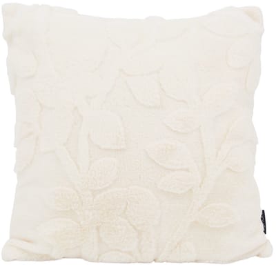 Sierkussen Furry Plant Crème | 45 x 45 cm | Polyester