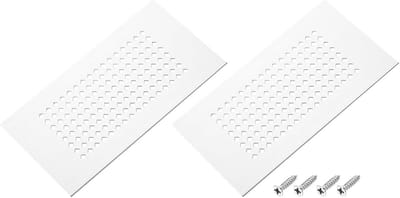 Ventilatierooster voor Kastdeur Aluminium 2 Stuks - Universele Ventilatieopening