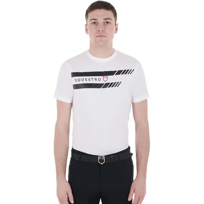 Katoenen T-shirt Equestro Lettering Logo