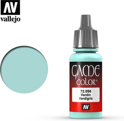 Vallejo Hobbyverf Acrylverf - 72096 Game Color - Verdigris - Acryl - Verf flesje - 18 ml
