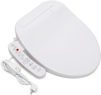 Elektrisch Bidet - Slimme Toiletbril - Hygiënisch Reinigen - Zelfreinigend Mondstuk - 39x51cm - Wit