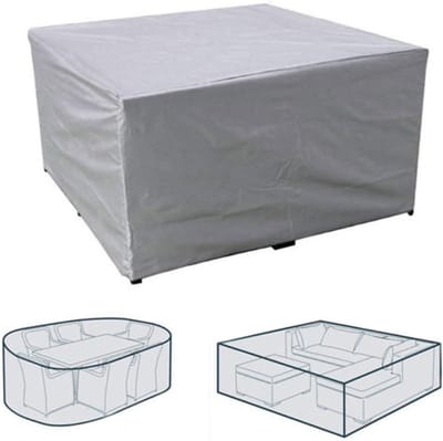 Tuinmeubelhoes - Patio Cover Tafelhoes - Meubels Beschermen - Waterdicht UV Bestendig - 200x160x70cm - Grijs
