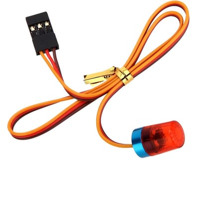 AX-511Y RC Circulaire Ultra Bright Politieauto LED Knippert snel-langzaam Populair ! rood