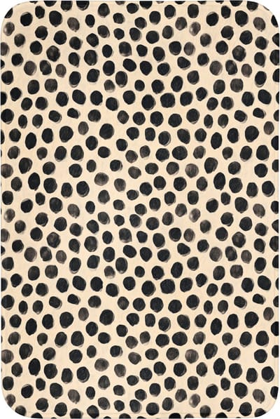 Badmat 60x90 cm - Antislip - Stippen - Patroon - Zwart - Badmatten voor badkamer - Badkamermat - Douchemat - Badkamer mat