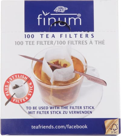 Pit&Pit - Filterzakjes met stick 1 - 100 wegwerp theefilters - Met handige stick