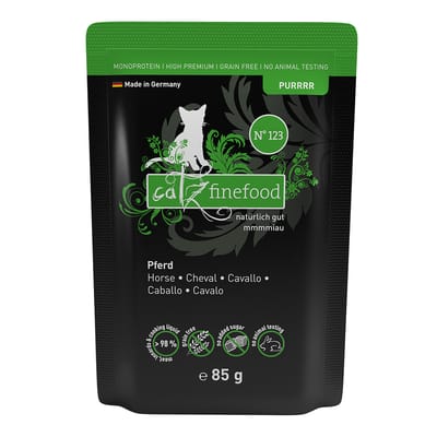 catz finefood Pure Pouch 8 x 85 g - No.123 Paard (8 x 85 g)