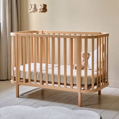 Petite Amélie Ovaal ledikant Cocoon – 60x120 cm – Naturel