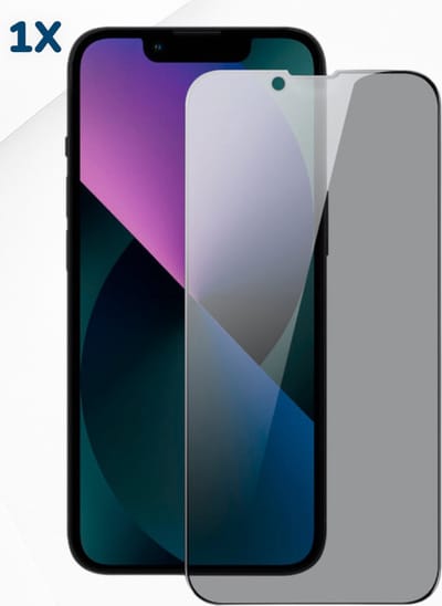 AziLine Privacy Glas Screenprotector Geschikt voor Apple iPhone 13 Pro - Ultieme Privacy Schermbescherming geschikt voor iPhone 13 Pro - Privacy Screen Protector iPhone 13 Pro - Privacy Premium Glas - Edge to Edge - Hoge Kwaliteit