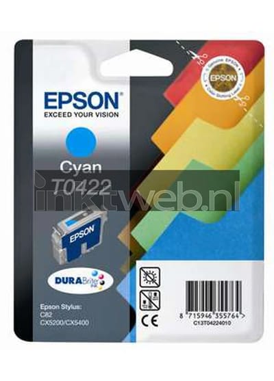 Epson T0422 cyaan (Origineel)
