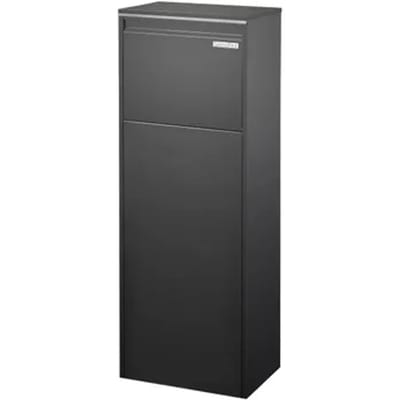 Central Park Pakketbrievenbus Parcelpal 8000 Bd - Staal - Zwart - 41x105x23cm
