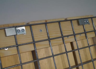 Zitbankhouders voor Schanskorf - Verbindingsclips - Tuinontwerp - Set van 4 stuks - N.v.t. - Zilver