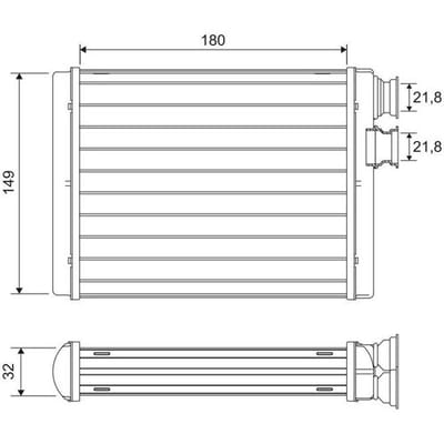 Warmtewisselaar, interieur verwarming VALEO 811596