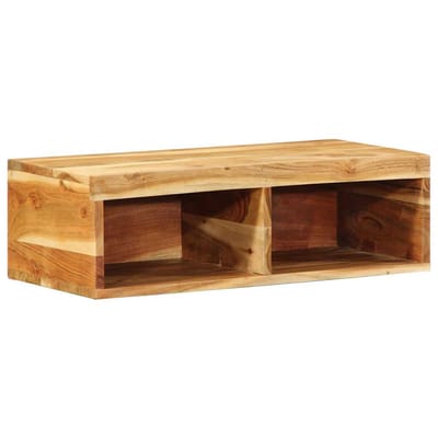 vidaXL - Tv-meubel - wandmontage - 60x30x19 - cm - massief - acaciahout