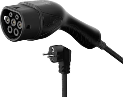 Deltaco e-Charge Cable Schuko - Laadkabel voor Elektrische Type 2-Voertuigen - 6 tot 16A - 3,5 kW