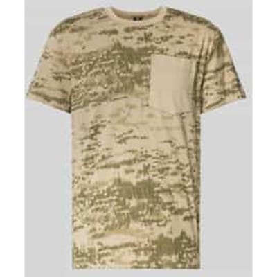 T-shirt met ronde hals en borstzak