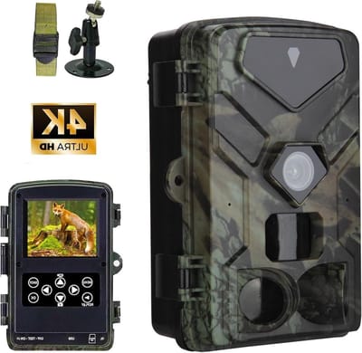 Natuur Camera - Wildcamera Nachtzicht - Dieren Observeren - Snelle Activering 0.3s - Tot 25m - Groen