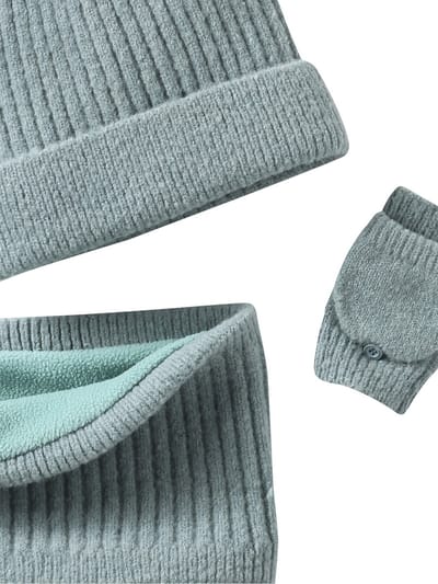 Vertbaudet Meisjes set muts + snood + wanten/handschoenen