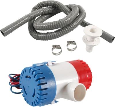 Bilgenpomp Installatiekit - Bootpomp Set - Water Afvoeren - Knikbestendige Slang - 200 cm Slang - Meerkleurig