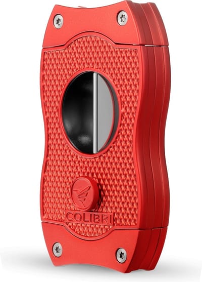 Colibri V-Cut Sigarenknipper - tot 60+ Ring Damesmaat - Sigaar Knipper met Anti-kleef Coating - Rood
