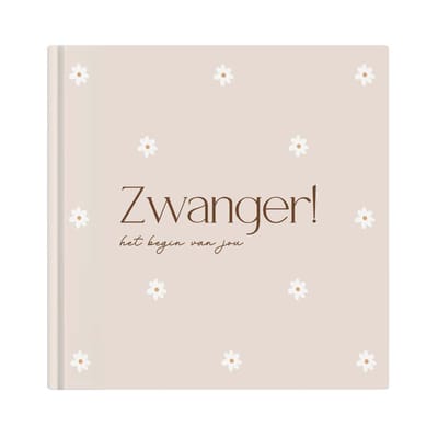 Writemoments Zwanger! - Zwangerschapsdagboek 9 maanden - Madeliefjes