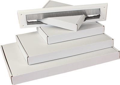 10 x Witte Standaard Brievenbusdozen Formaat A5 25,5 x 16 x 3cm / postdozen / verzenddozen / Platte dozen voor brievenbus met bovenklep / Verzenddoosje