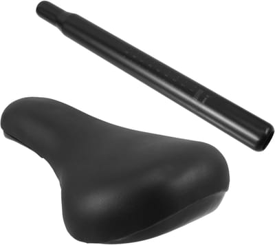 Kinderfietsstoeltje - Peuter zitkussen - Comfortabel fietsen - Eenvoudige installatie - 23.5 cm - Zwart
