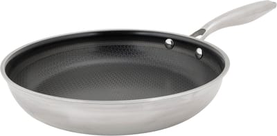 Cosy&Trendy Hexapro Koekenpan - Ø24x4,5cm - PFAS-vrij - Inductie Koekenpan - Ovenbestendig tot 200°C - Snelle opwarming – Zonder deksel - Zilver-grijs