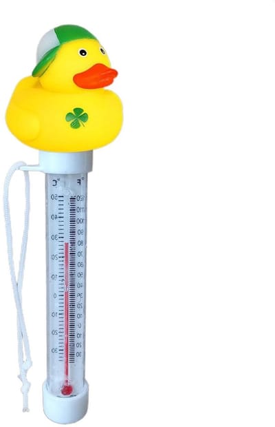 Digital Pool Thermometer - Floating Waterproof Temperature Sensor for Water | Ice Bath Thermometer, Large Display, Cute Animal Design, Ideal for Hot Tub, Spa, Pond and Outdoor Pools