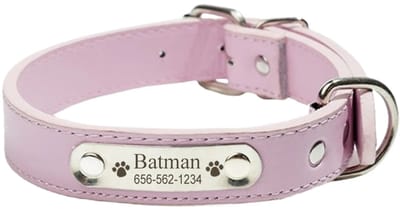 OLOEY 1 halsband voor huisdieren(geschikt voor katten en kleine honden-gemaakt van zachte polyestervezel)Roze-Maat XS