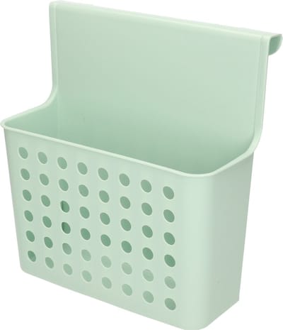 Plasticforte Badkamerrekje - mintgroen - douche opbergmandje - 26x24 cm