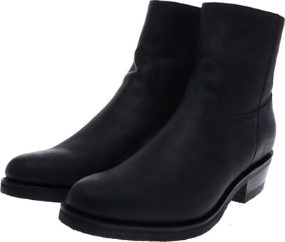 LAZO 4984 heren enkellaars western zwart