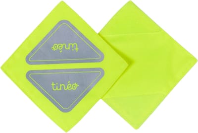 Reflecterende patches - TINEO - Haak-en-lus sluiting - Neon geel