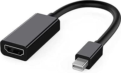 Mini DisplayPort naar HDMI Adapter – Thunderbolt naar HDMI Converter – Geschikt voor MacBook, iMac, MacBook Pro/Air – Full HD 1080p Ondersteuning – Zwart