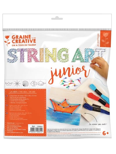 GRAINES CREATIVES - String Art Kit Junior Zeethema met Draadschilderijen
