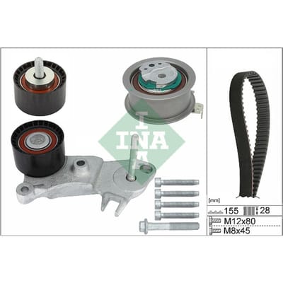 Schaeffler Ina Distributieriemset (riem + poelie) INA 530 0762 10