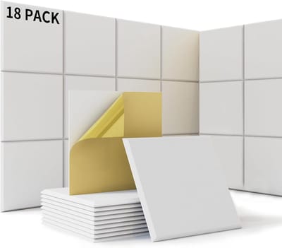 Lexium Geluidsdempende panelen - Akoestische Schuimmatten - Geluid Absorber - Echoreductie - voor Opnamestudio's en Thuisstudio's - Akoestisch Studioschuim - Geluidsdemping panelen - Wedge Tiles -