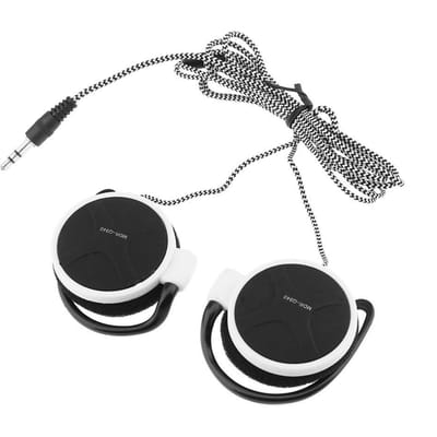 Casque de jeu filaire 3,5 mm Casque de sport supra-auriculaire blanc